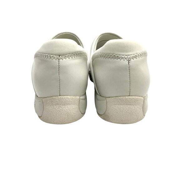 Dansko White Leather Closed Back Clogs Nurse Comfort Shoes European 38 US 7.5/8 - Picture 4 of 10